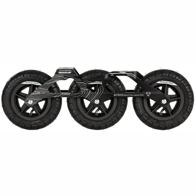 Powerslide Outback 150 rammesæt offroad tri sort 150mm
