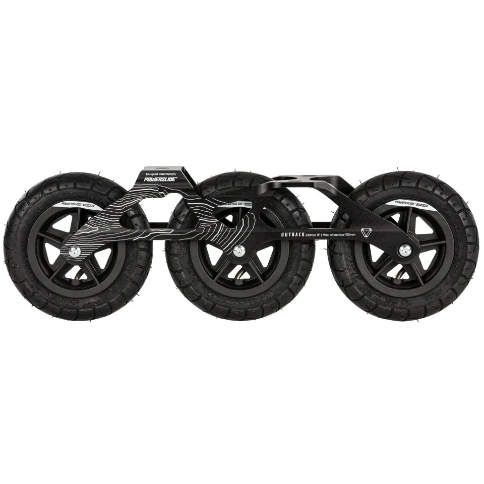 Powerslide Outback 150 rammesæt offroad tri sort 150mm