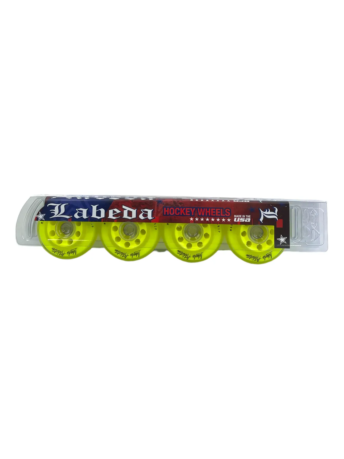 Labeda Addiction Grip hockeyhjul gul 76 mm hårdt