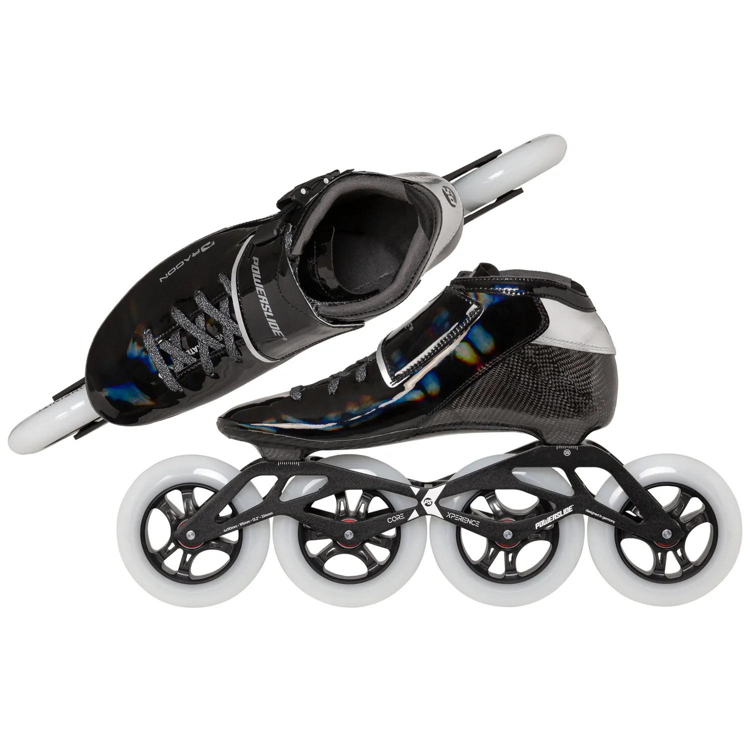 Powerslide Dragon Black 110 speedskøjter 4x110