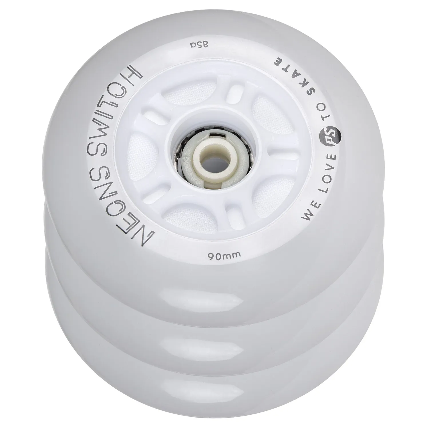 Powerslide Neons Switch LED hjul 4-pak 90/85A
