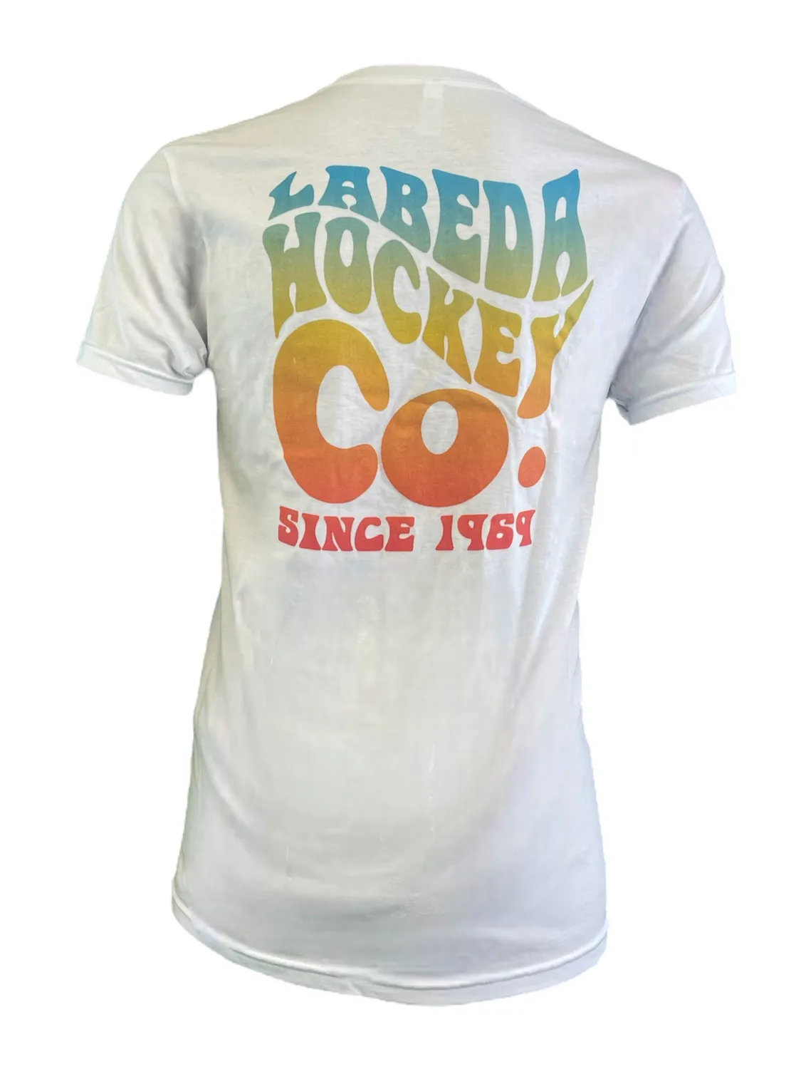 Labeda Trippy Tie Dye T-shirt hvid bomuld Small logo