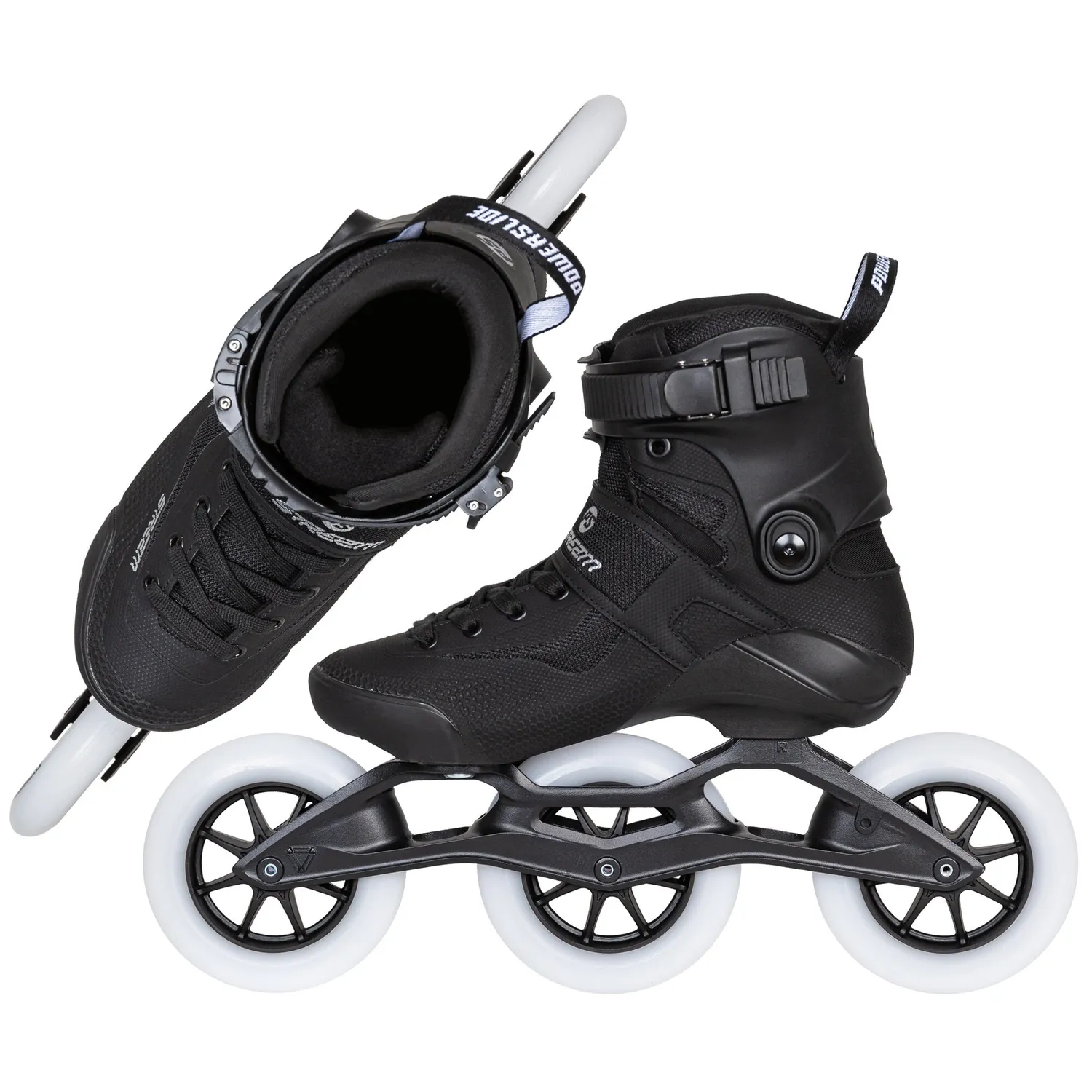 Powerslide Stream Classic 125 rulleskøjter sort 3x125mm marathon