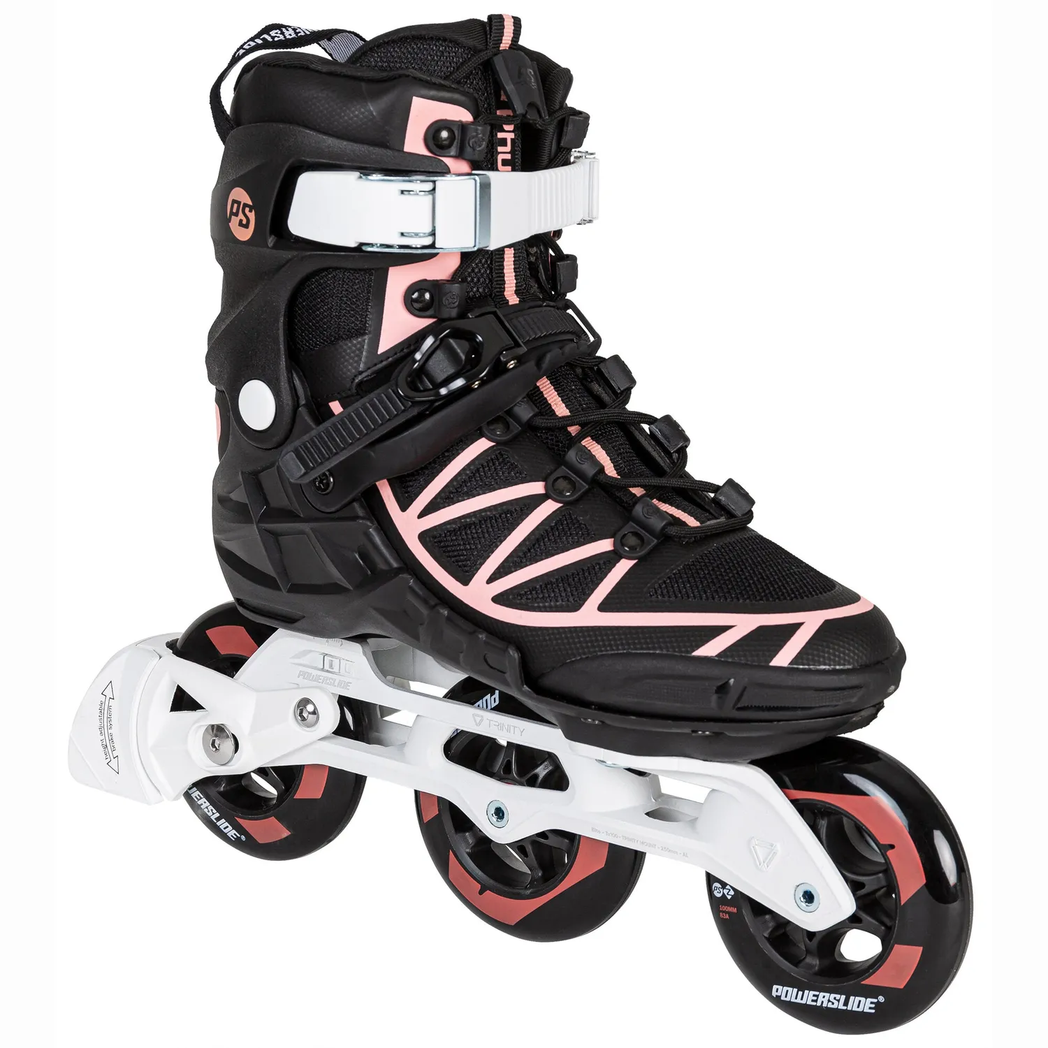 Powerslide Phuzion Argon Coral 100 inlineskøjter 37