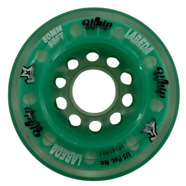 Labeda Whip Soft hockeyhjul 80mm Teal med spacere