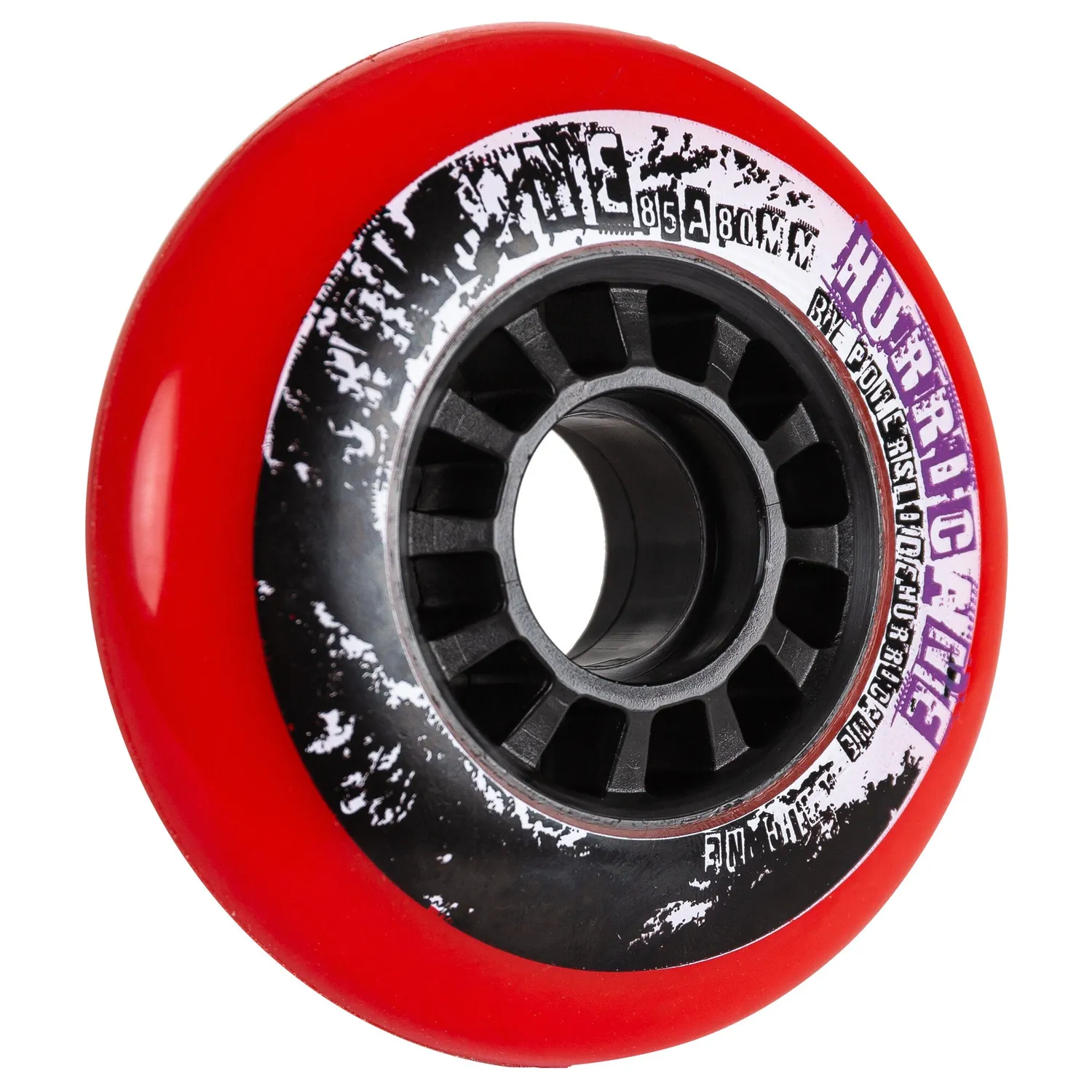 Powerslide Hurricane 80/85A hjul rød 4-pak