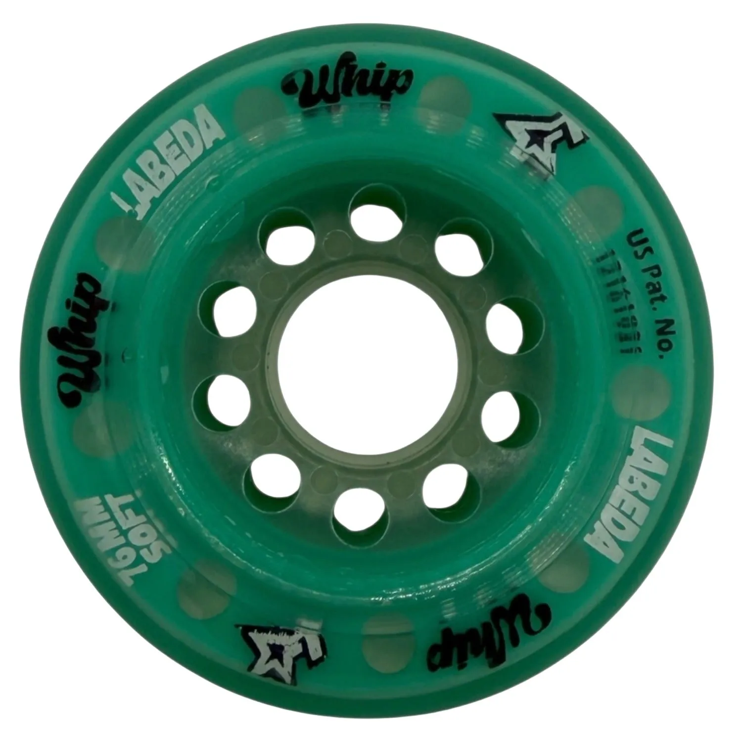 Labeda Whip Soft hockeyhjul 80mm Teal med spacere