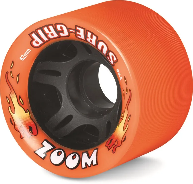 Sure-Grip Zoom 62mm speed hjul rød 8-pak urethane