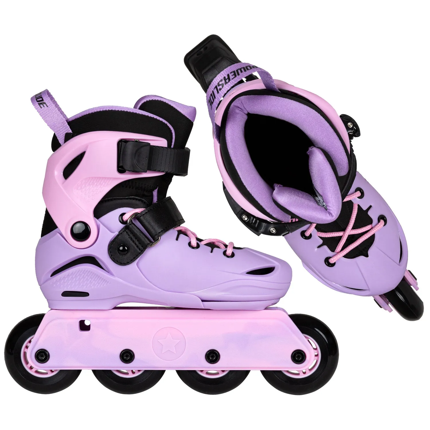 Powerslide Jet Lavender adj. børnerulleskøjter lilla 4-hjul