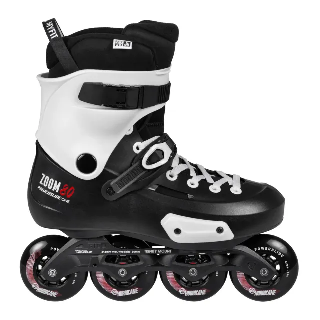 Powerslide Zoom Pro Black 80 rulleskøjter 43-44 urban