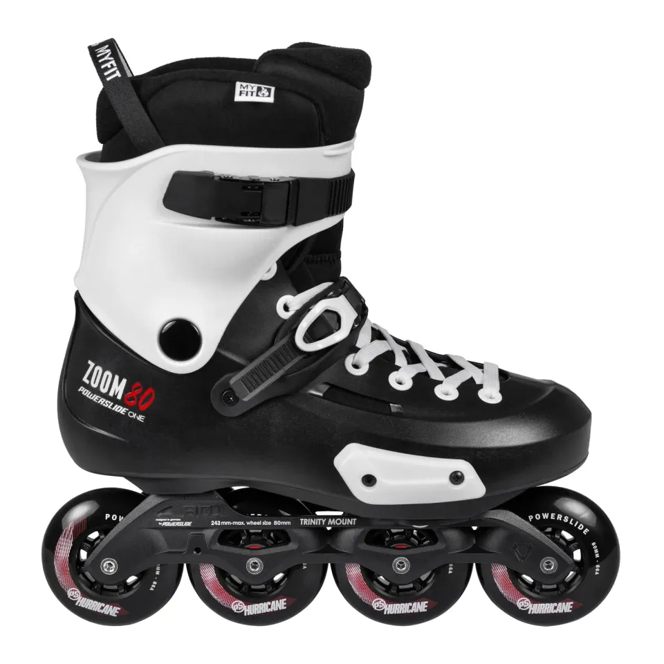 Powerslide Zoom Pro Black 80 rulleskøjter 43-44 urban