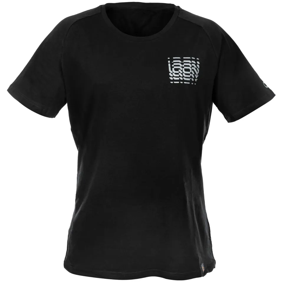IQON Explore T-Shirt Q bomuld sort M løs pasform