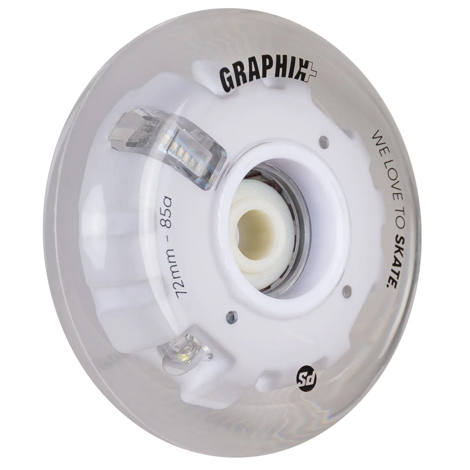 Powerslide Graphix Plus LED-hjul 72 mm 85A