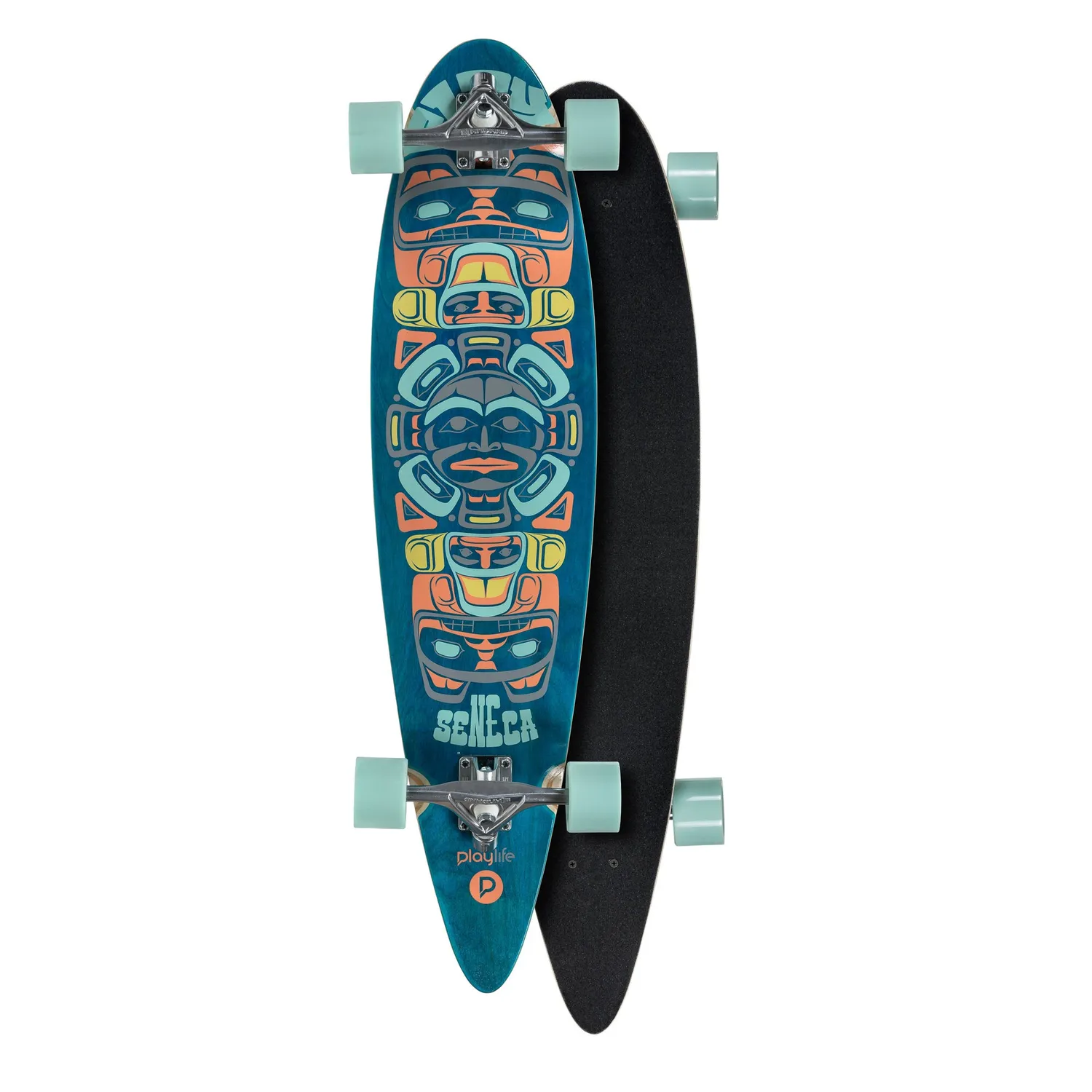 Playlife Seneca pintail longboard 38" cruiser multifarvet