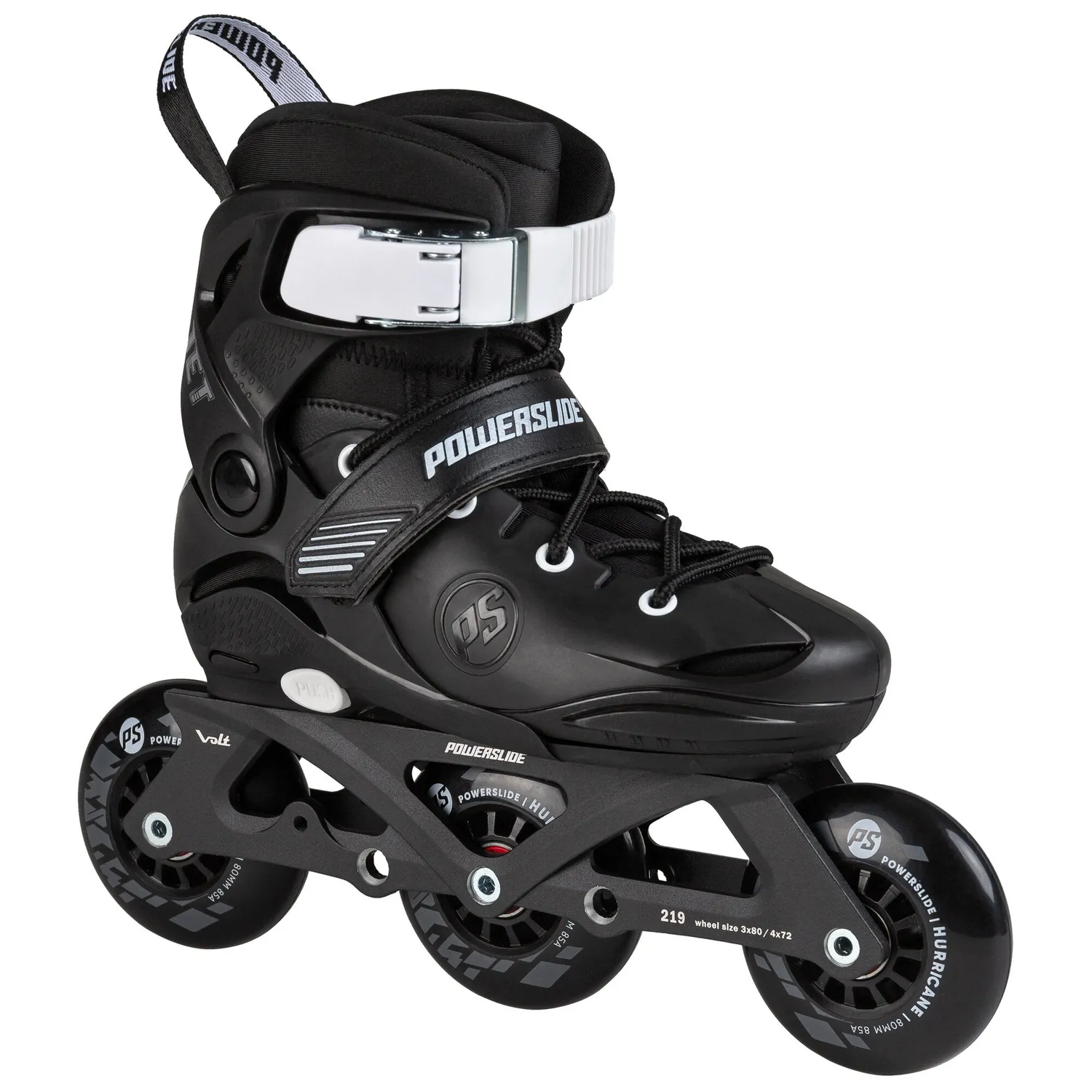 Powerslide Jet Pro Black børne rulleskøjter justerbar 3/4 hjul