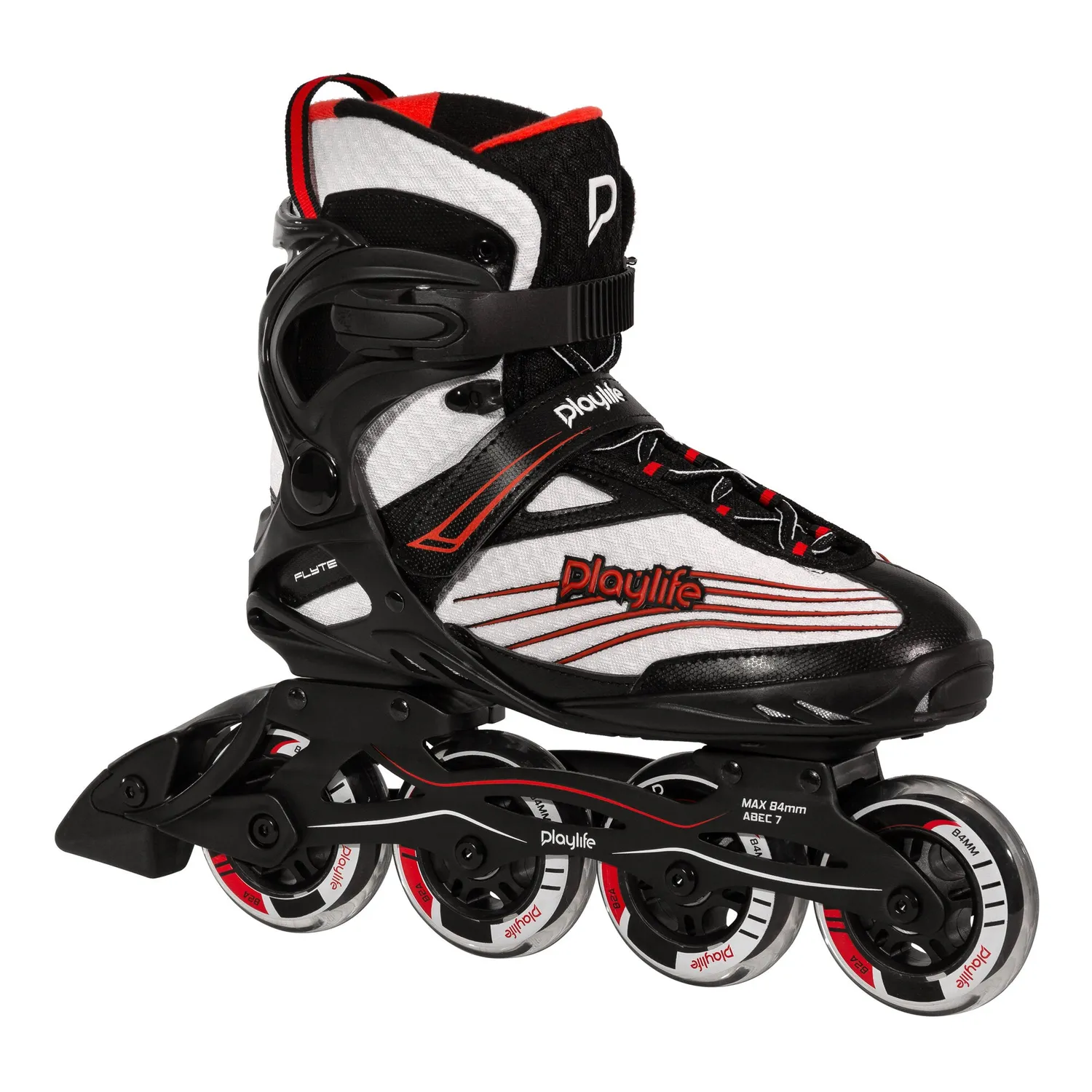 Playlife Flyte Black 84 inliners sort 84mm