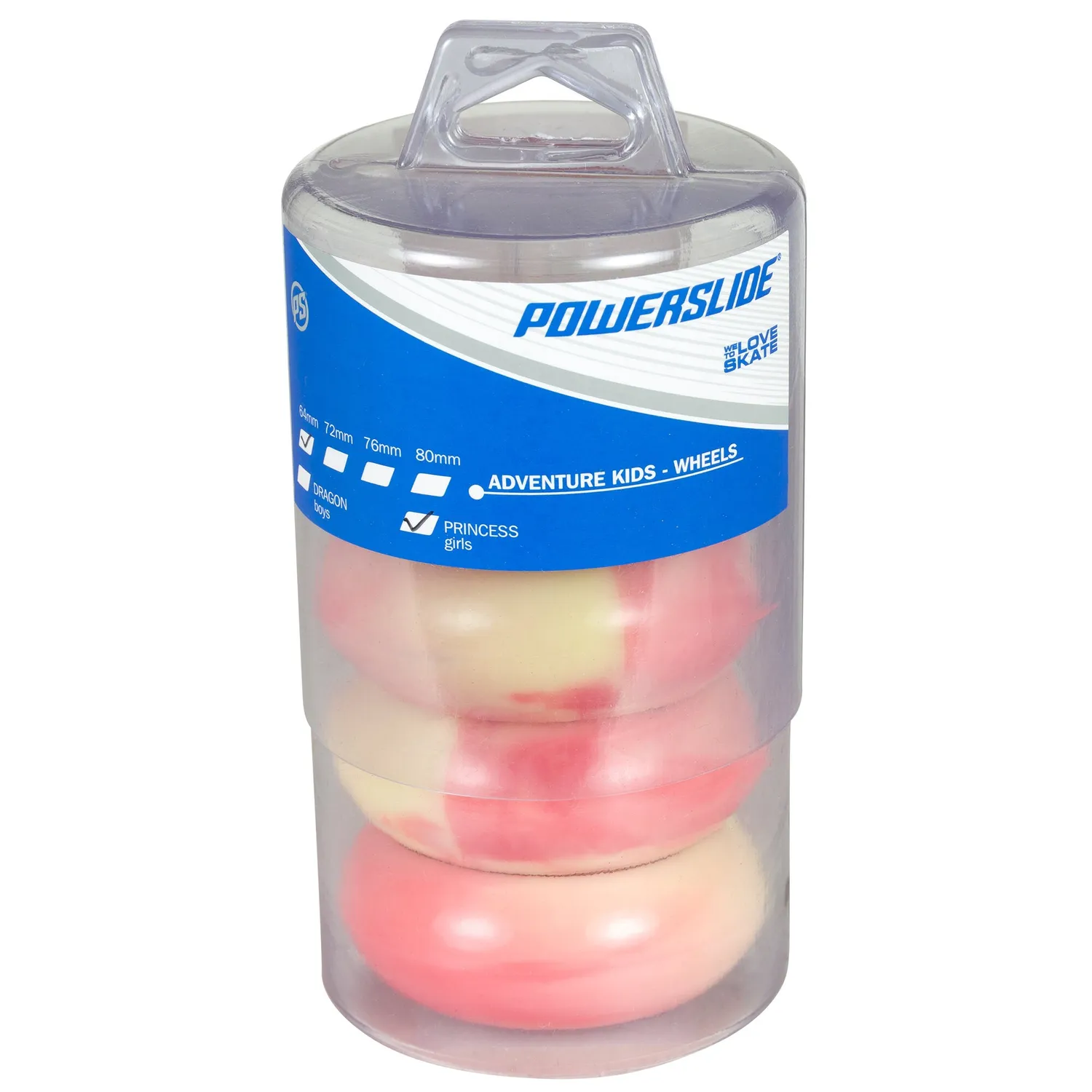 Powerslide Princess 64 hjul 82A orange 4-pak