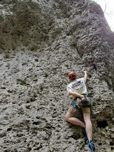 Nature Climbing Horizon t-shirt canary green økologisk bomuld