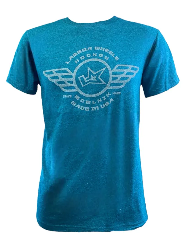 Labeda Wings Logo T-shirt cyan