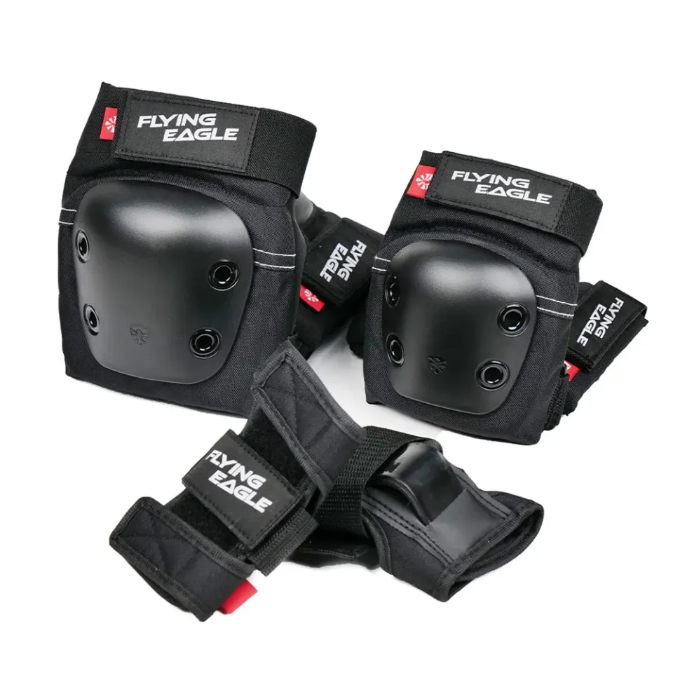 Flying Eagle Valiant Pro Jr beskyttelsessæt Rainbow Blue M