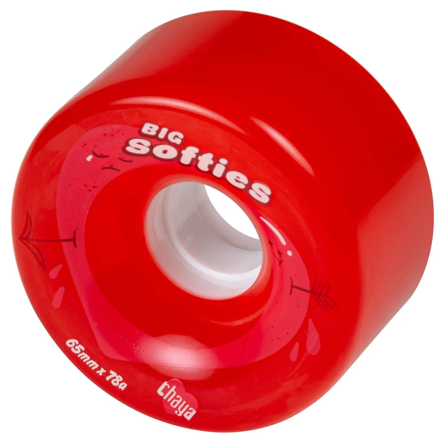 Chaya Big Softies hjul 65mm 78A rød 4-pak outdoor