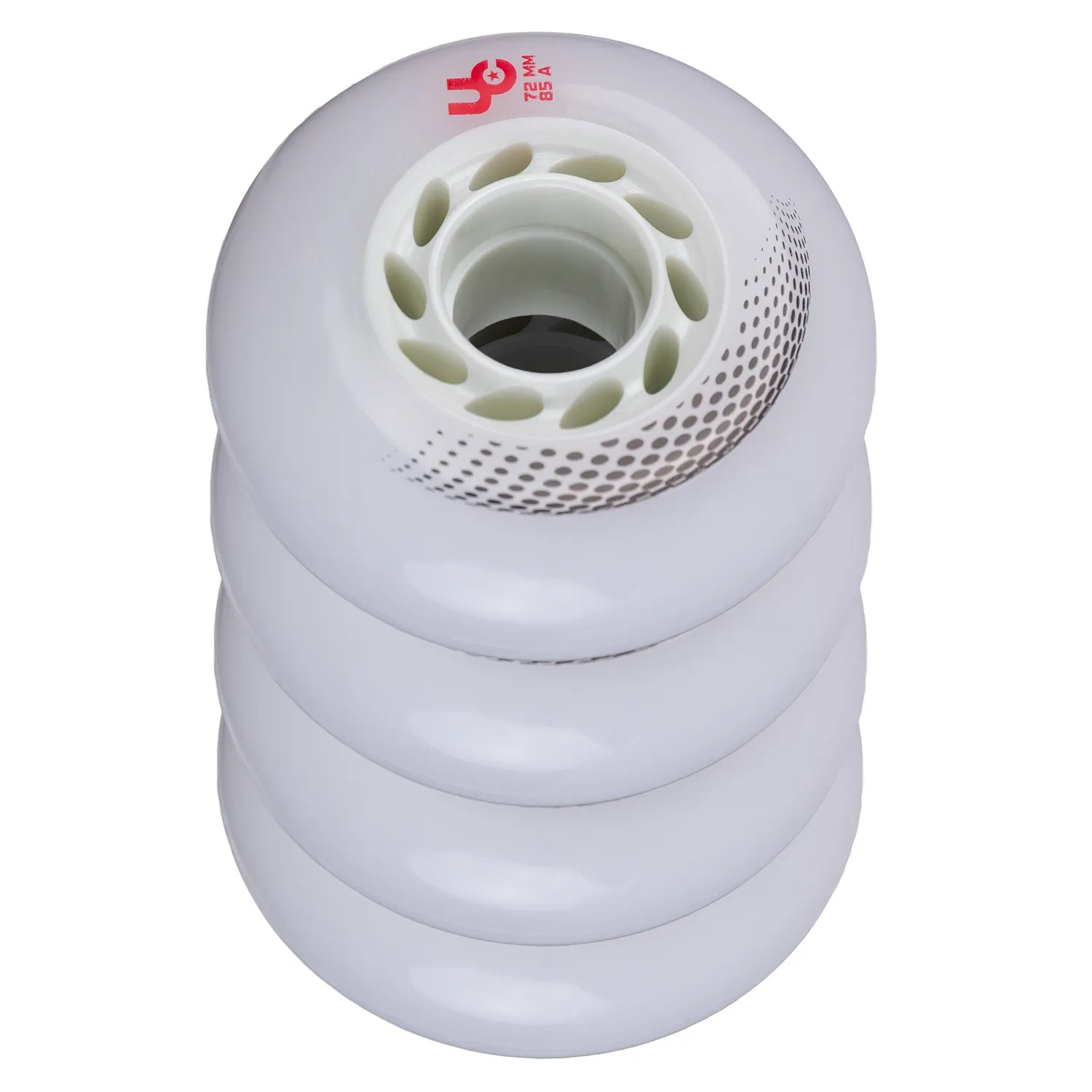 Undercover Vortex 72mm 85A hjul 4-pak hvid