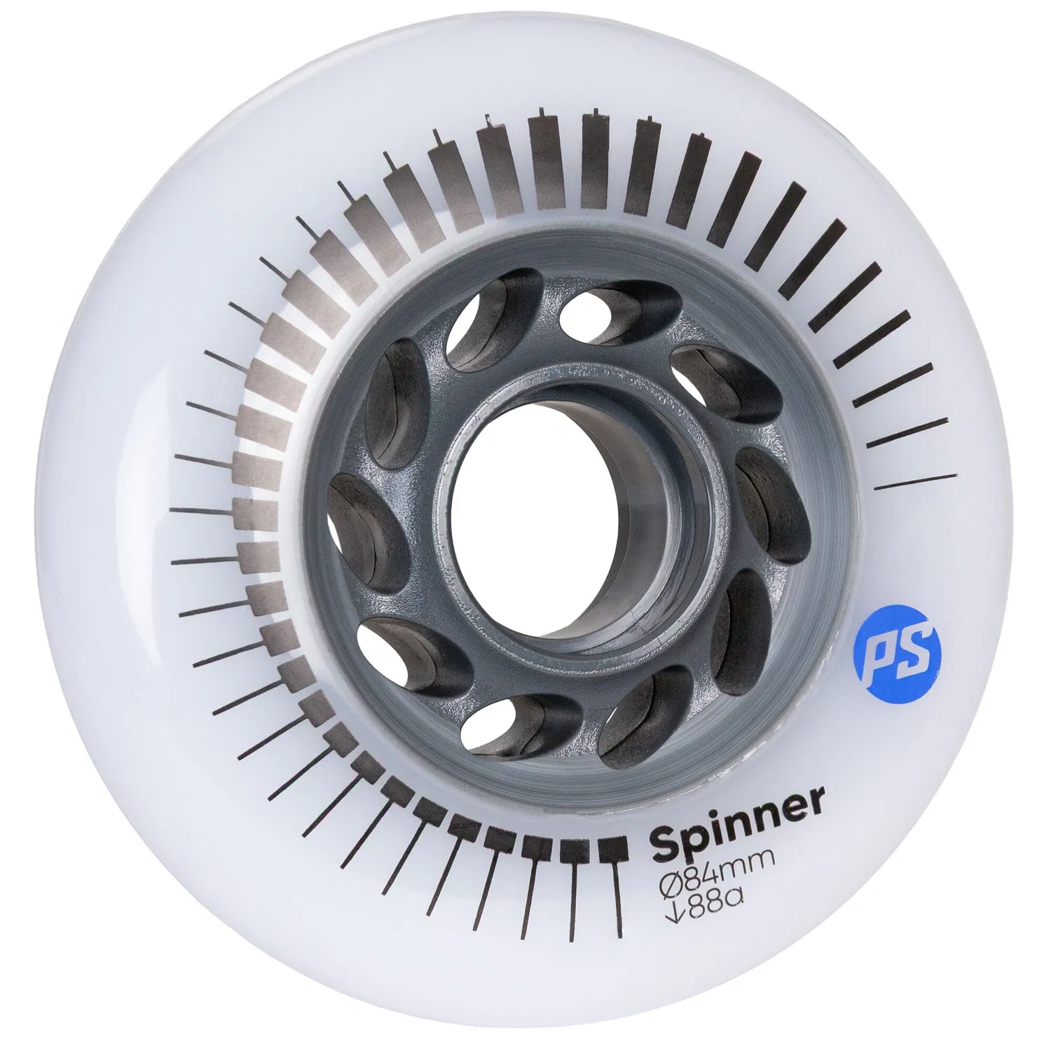 Powerslide Spinner hjul 84mm 88A hvid 4-pak