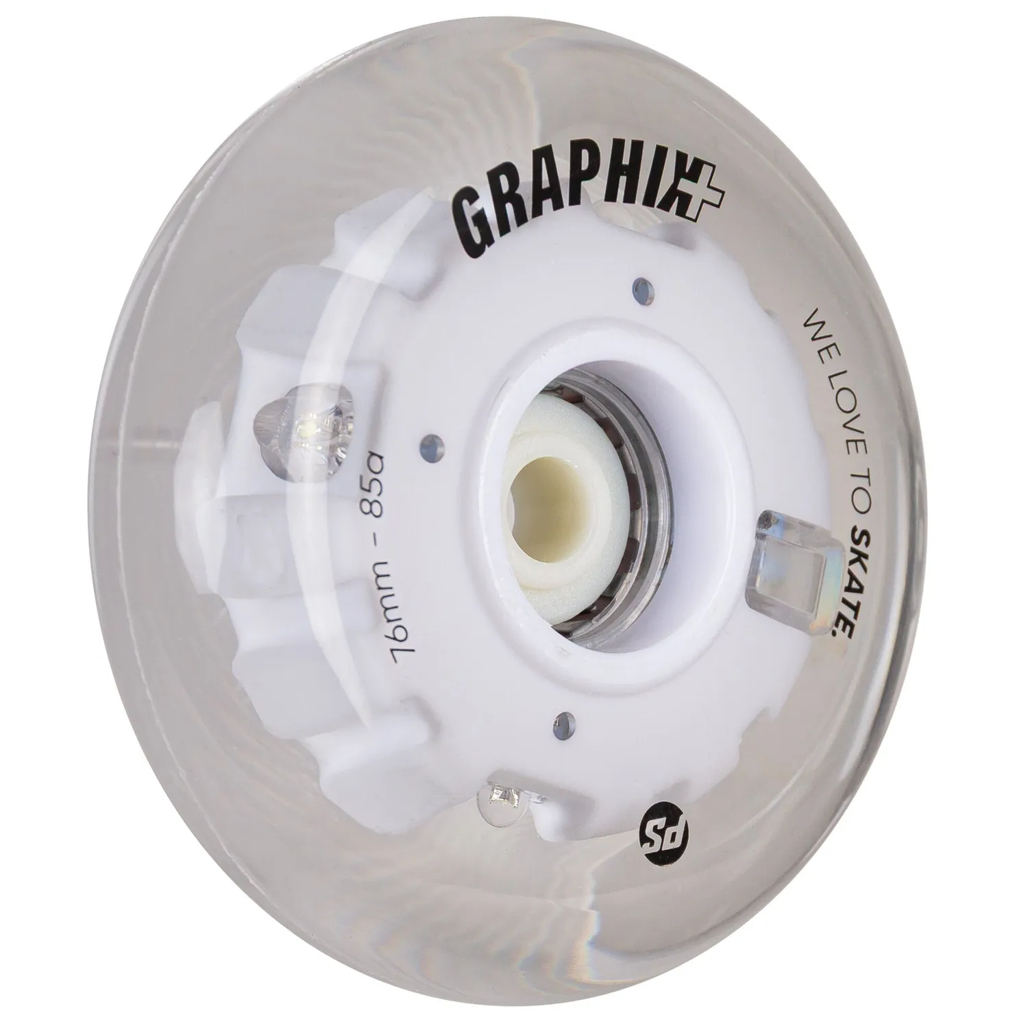 Powerslide Graphix Plus 76mm LED inlinerhjul 1 stk multicolor