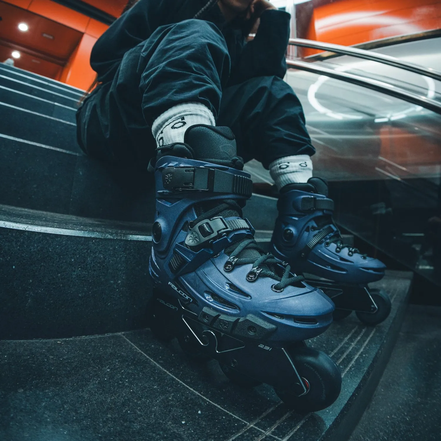 Flying Eagle Falcon Pro rulleskøjter Midnight Blue 42