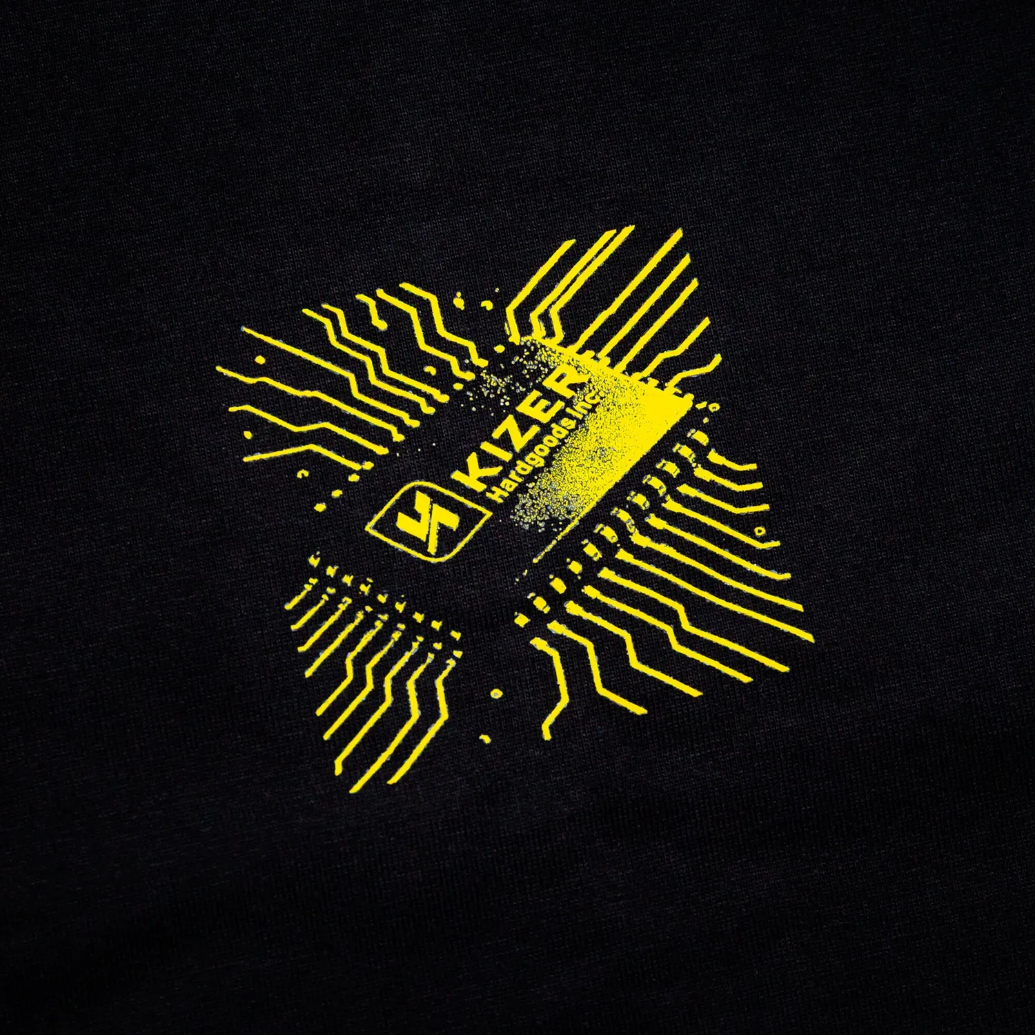 Kizer Hacker T-shirt sort bomuld