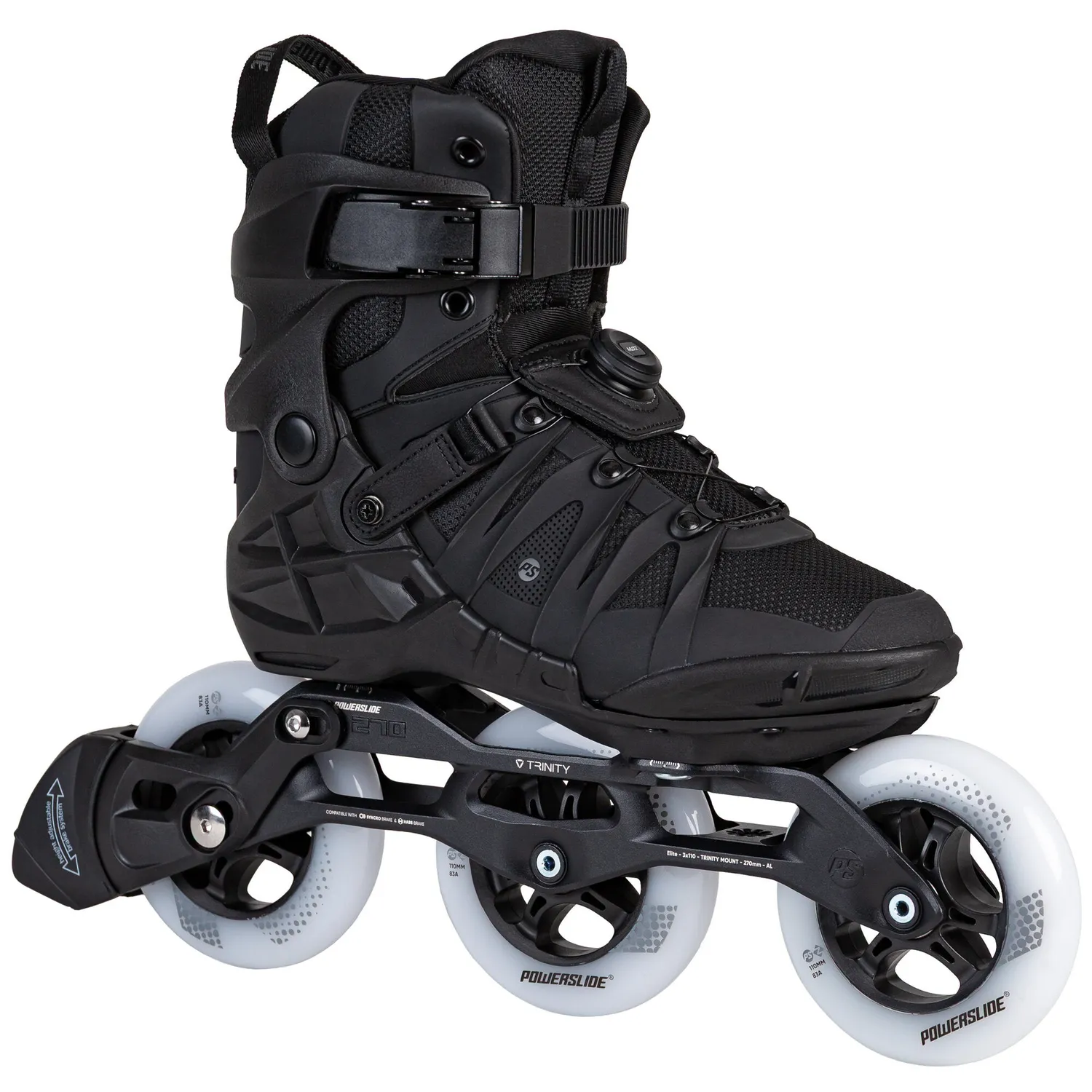 Powerslide Phuzion Argon KPU PDS rulleskøjter sort