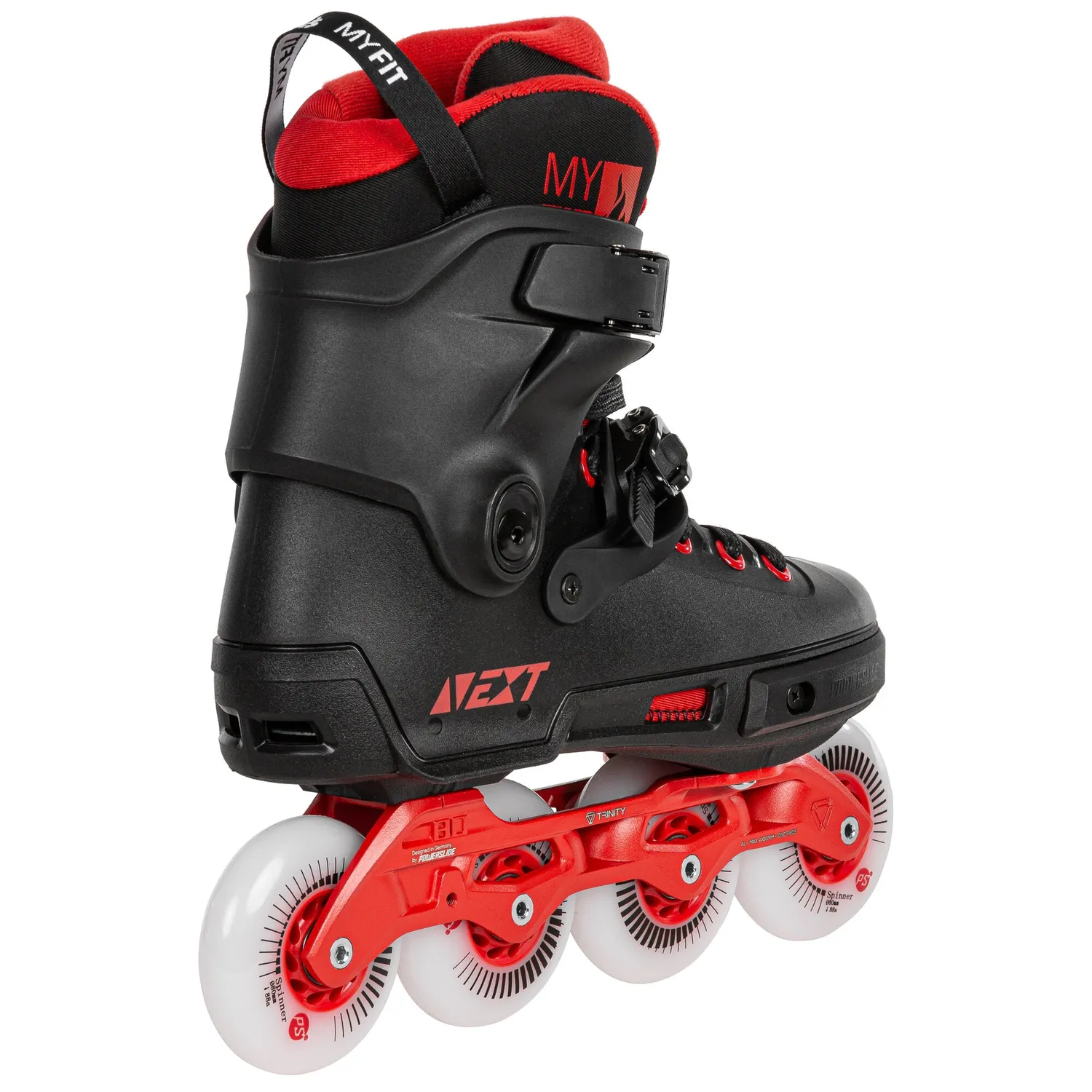 Powerslide Next Black Red 80 rulleskøjter sort