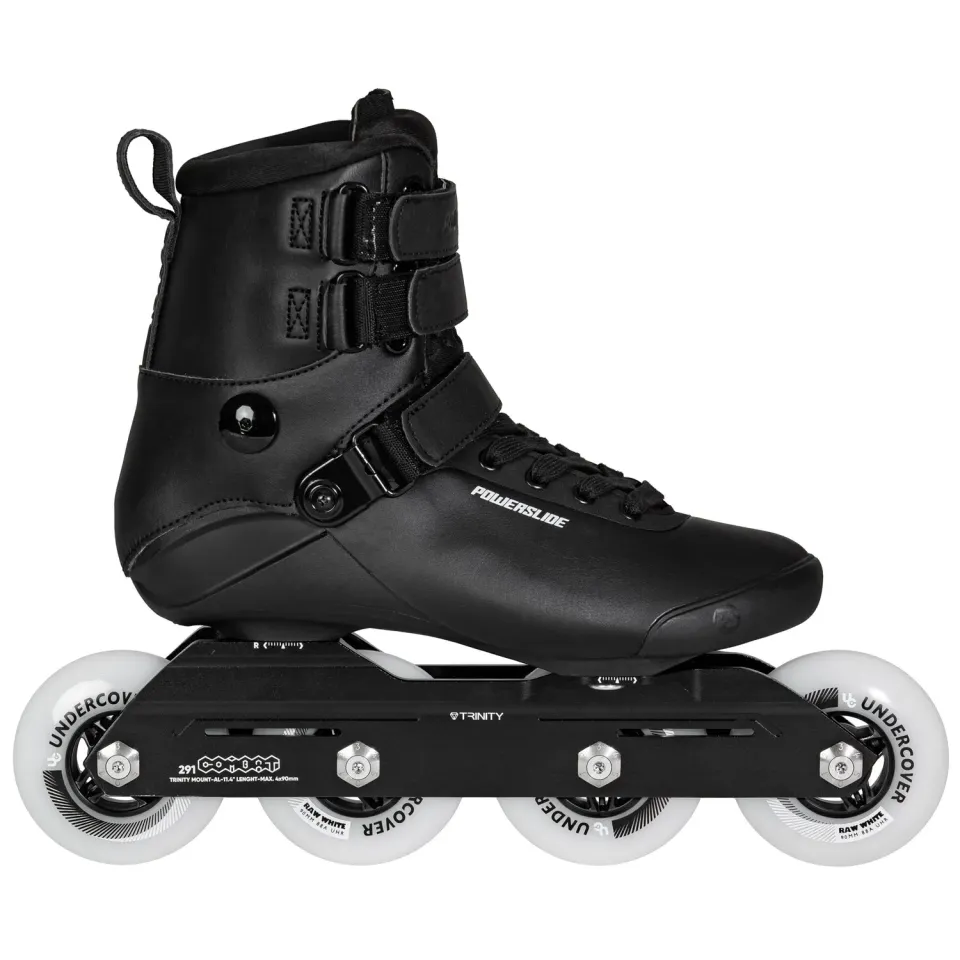 Powerslide Kaze Black 90 rulleskøjter sort Trinity