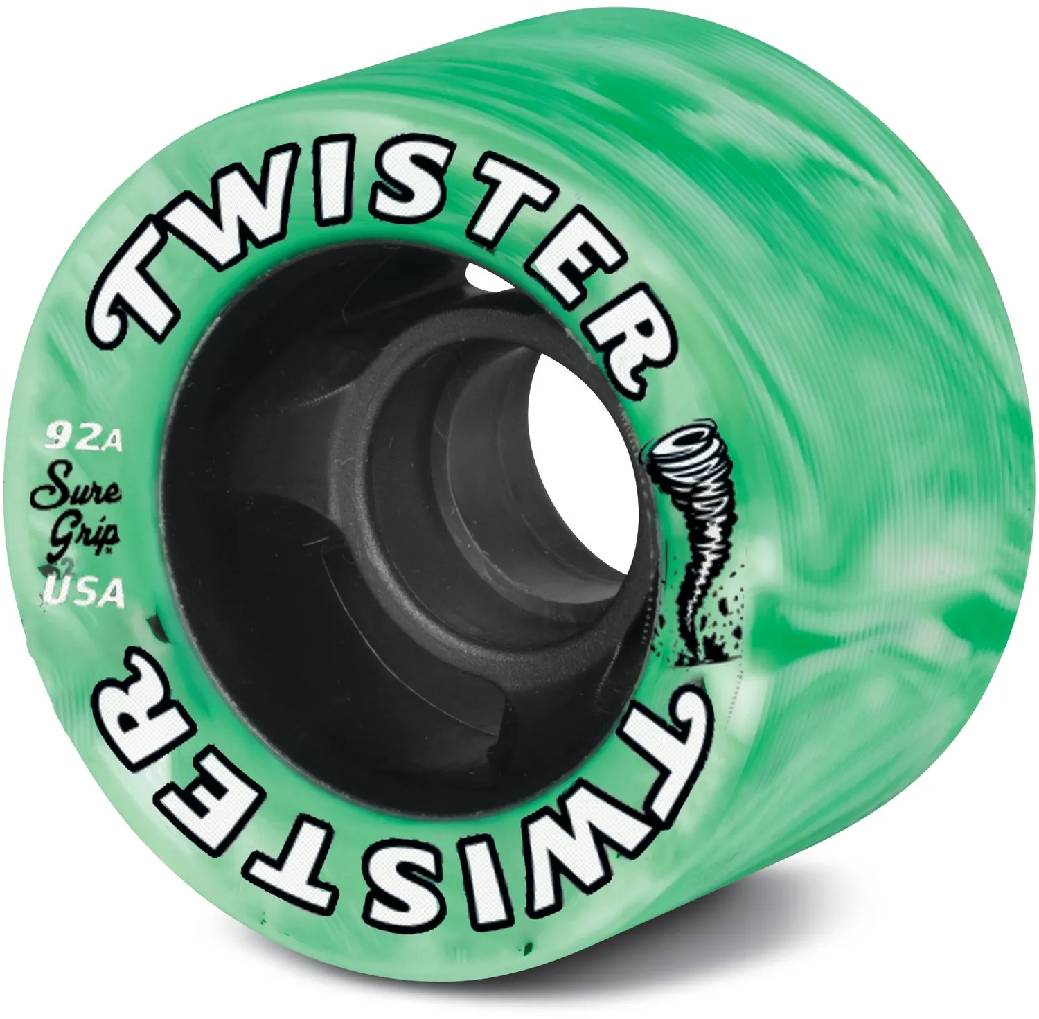 Sure-Grip Twister hjul blå/hvid 62mm