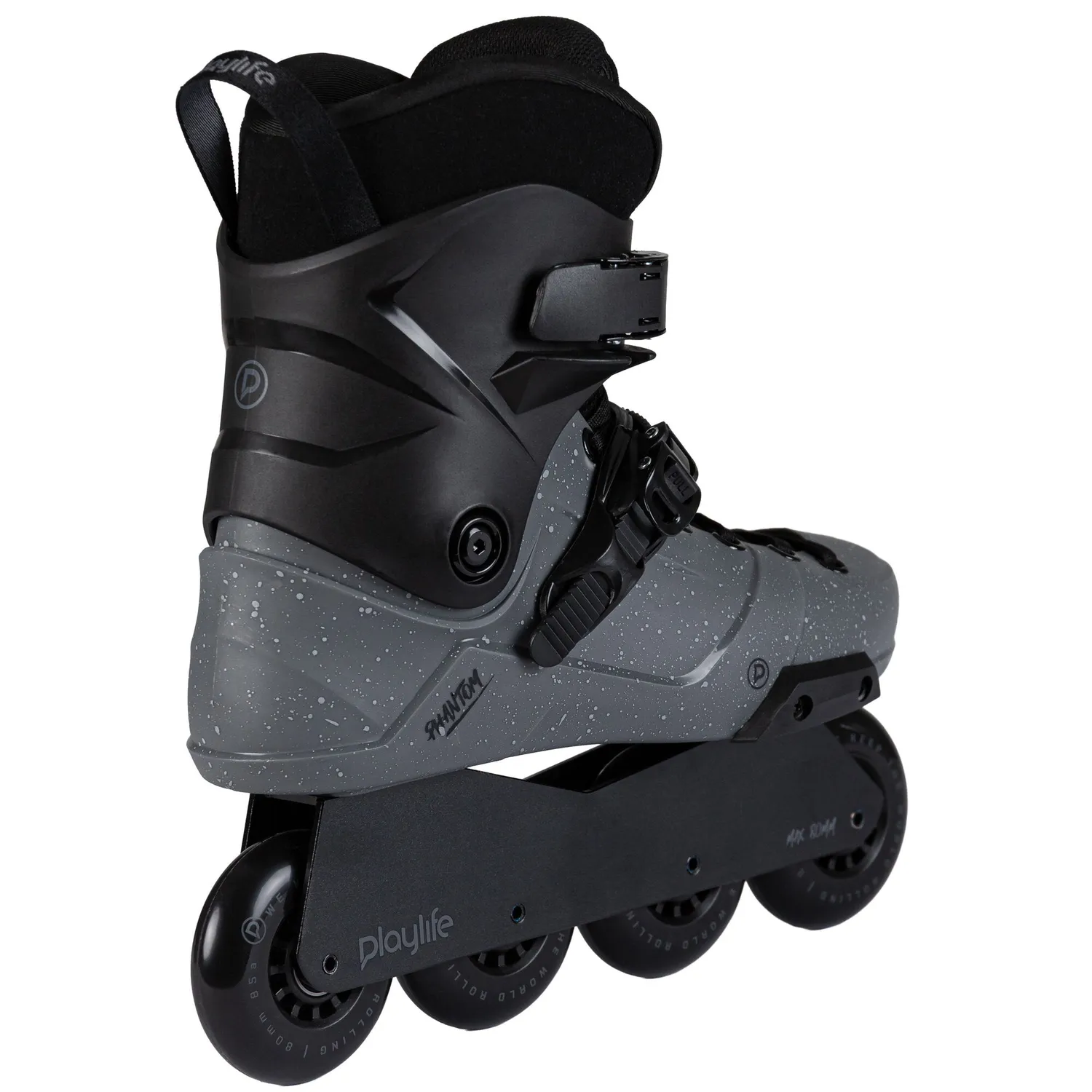 Playlife Phantom 80 rulleskøjter sort 4x80mm hardboot