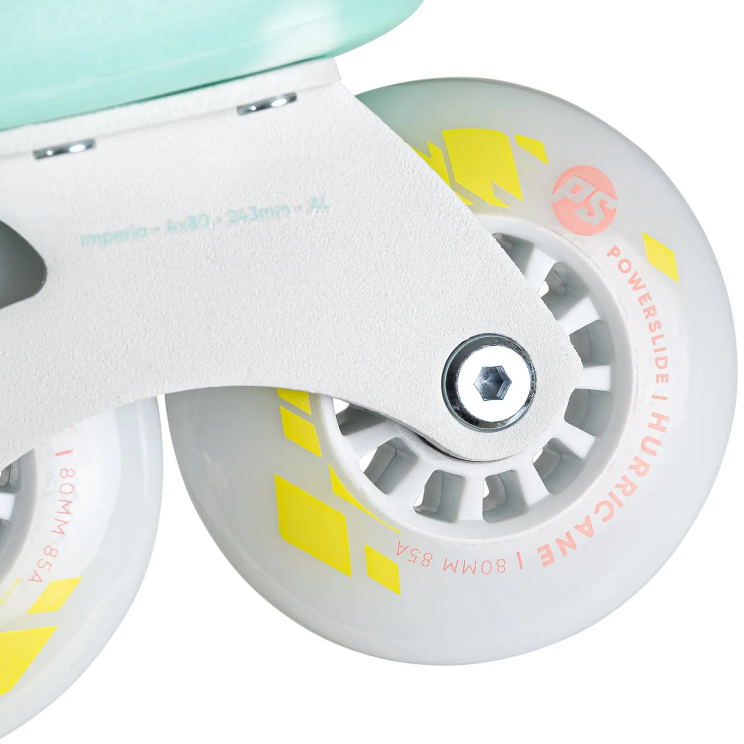 Powerslide Zoom Baby Blue 80 rulleskøjter lyseblå