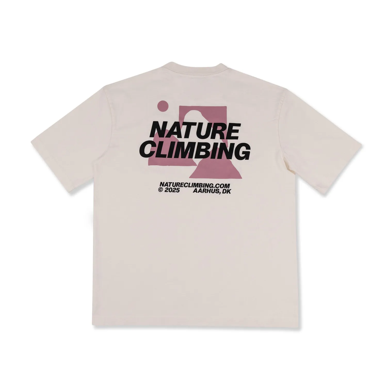 Nature Climbing Horizon T-shirt Whisper White økologisk bomuld