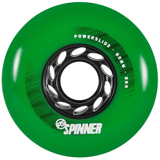 Powerslide Spinner 80/88A inliner hjul grøn 4-pak hård