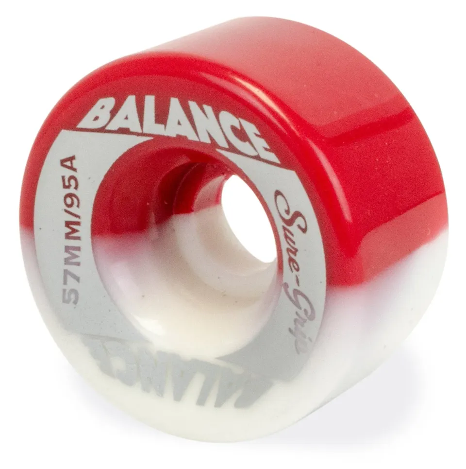 Sure-Grip Balance 57mm rulleskøjtehjul 8-pak orange 95A