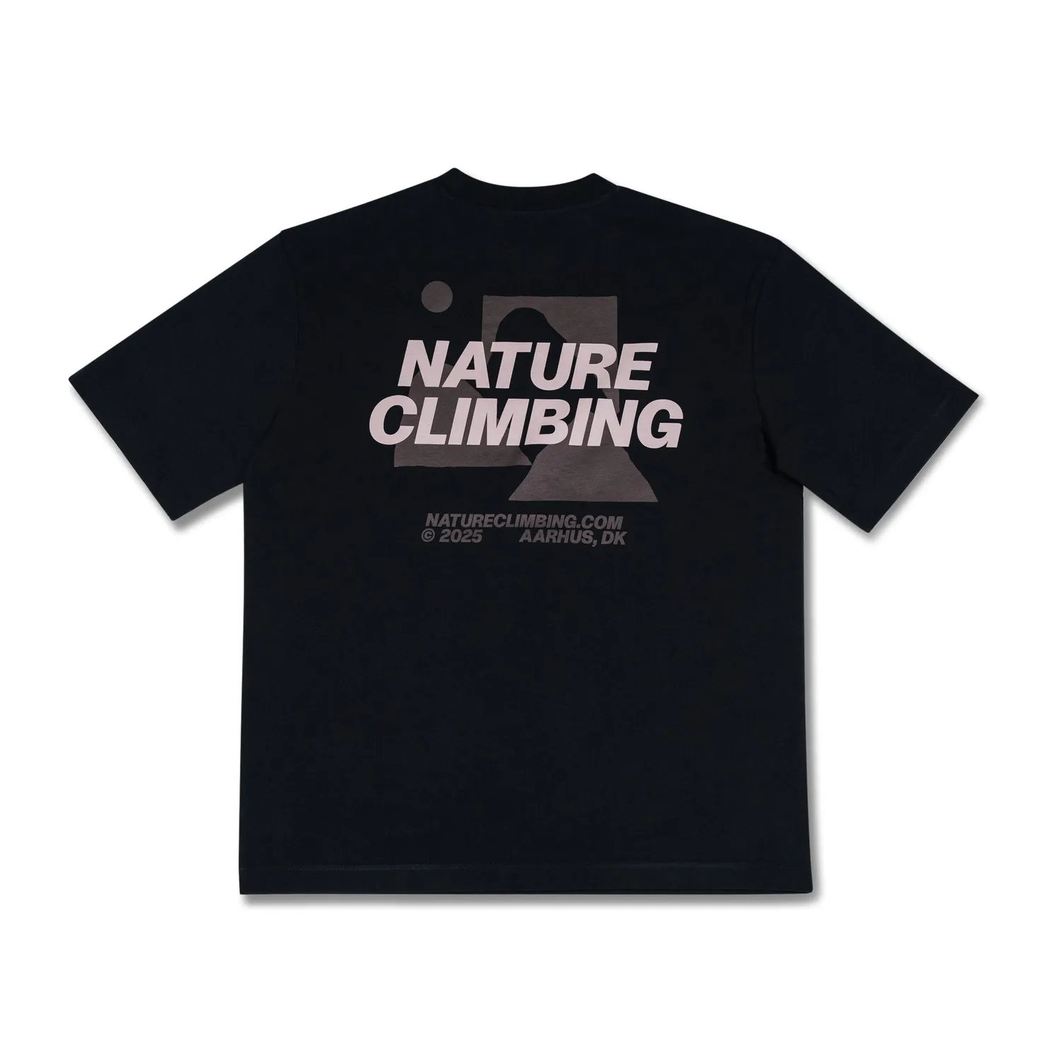Nature Climbing Horizon T-shirt dusty black økologisk bomuld
