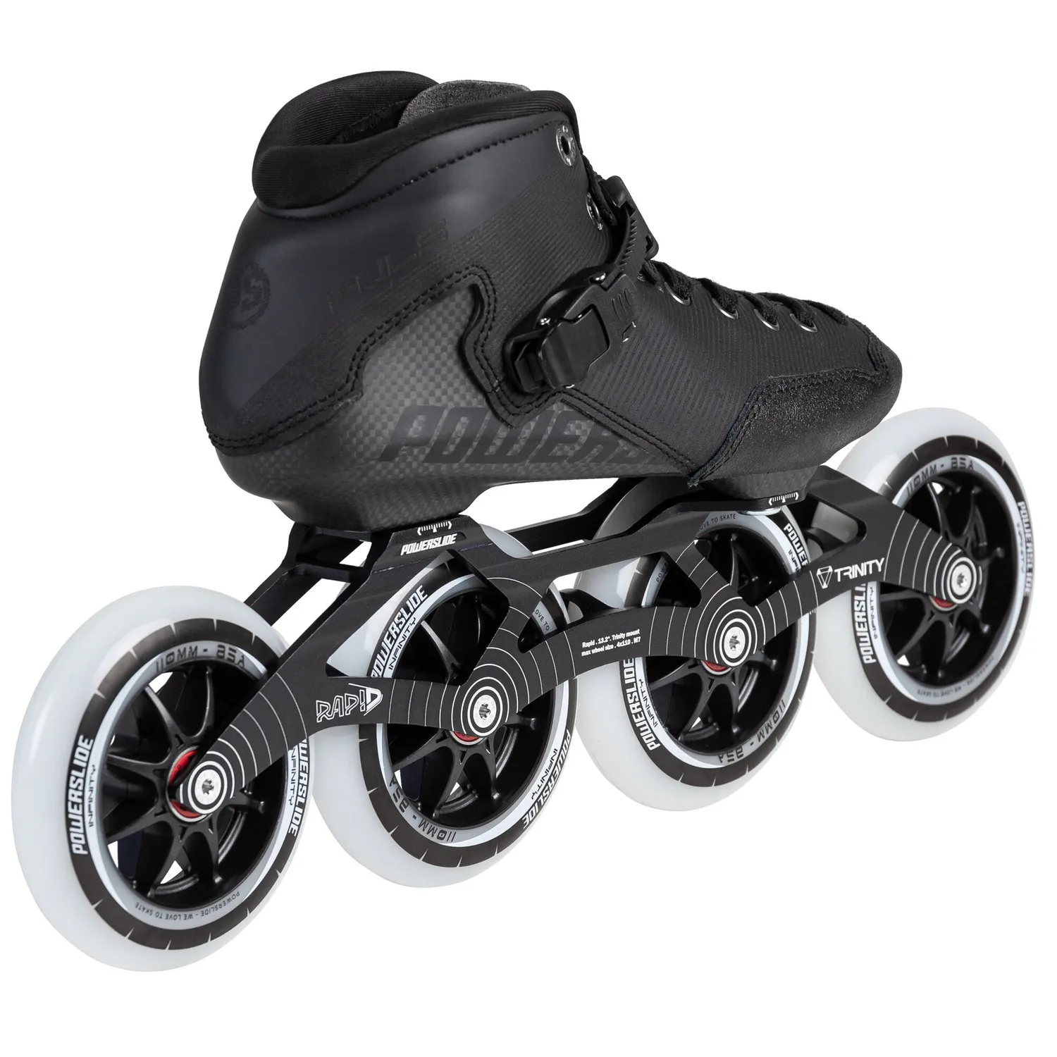 Powerslide Puls 110 speedrulleskøjter 4x110mm sort