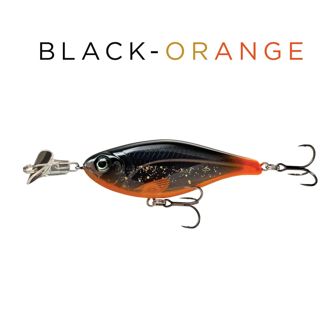Headbanger Cranky Shad wobler 4" Firetiger lavfrekvent