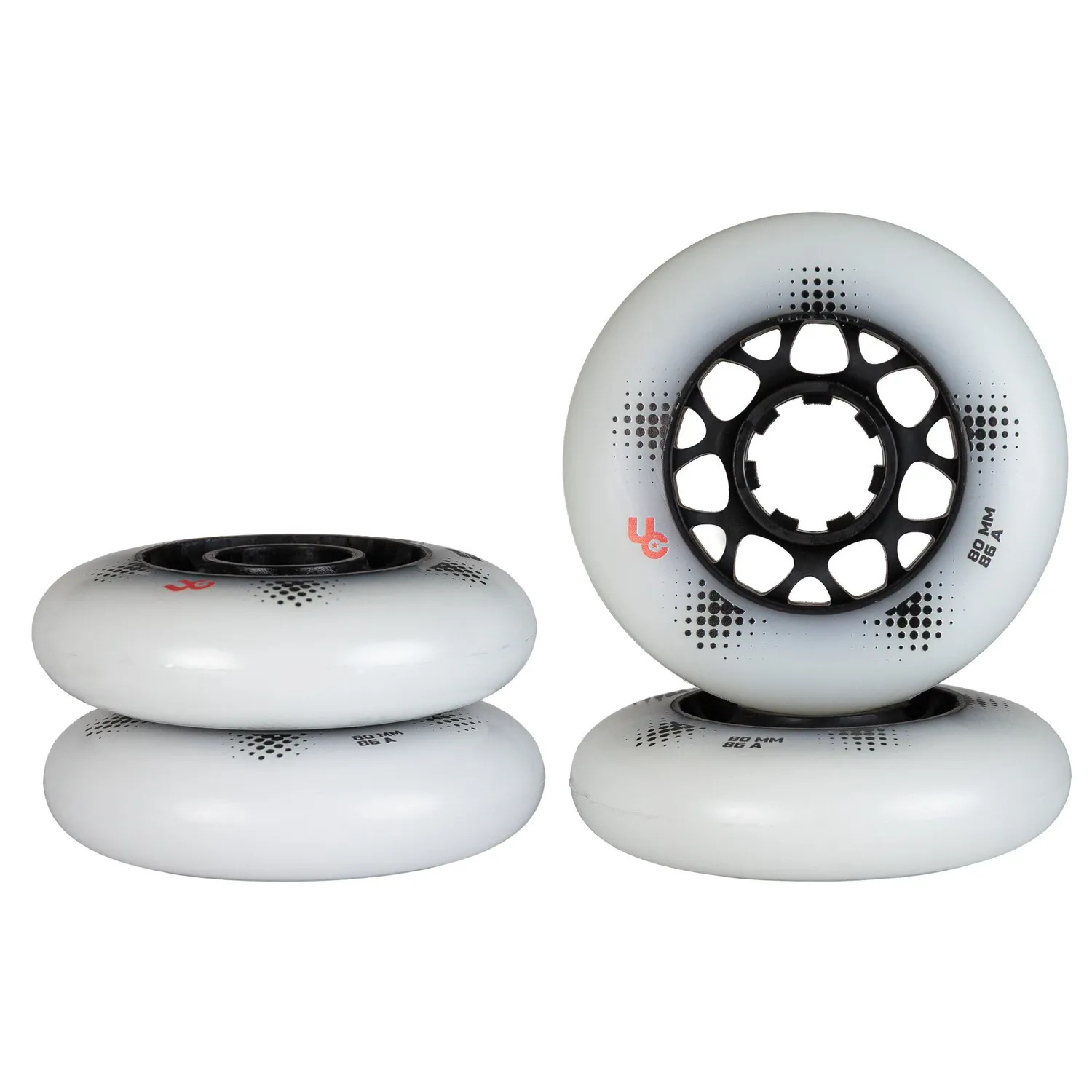 Undercover Team Pro 80 88A hjul hvide 4-pak