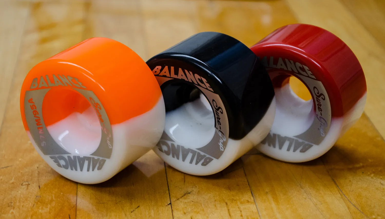 Sure-Grip Balance 57mm rulleskøjtehjul 8-pak orange 95A