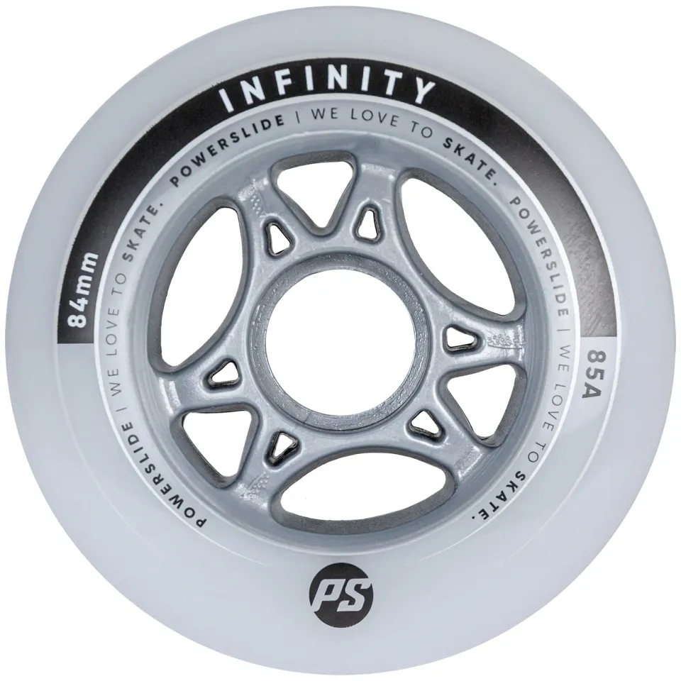 Powerslide Infinity 84 85A hjul 4-pak grå