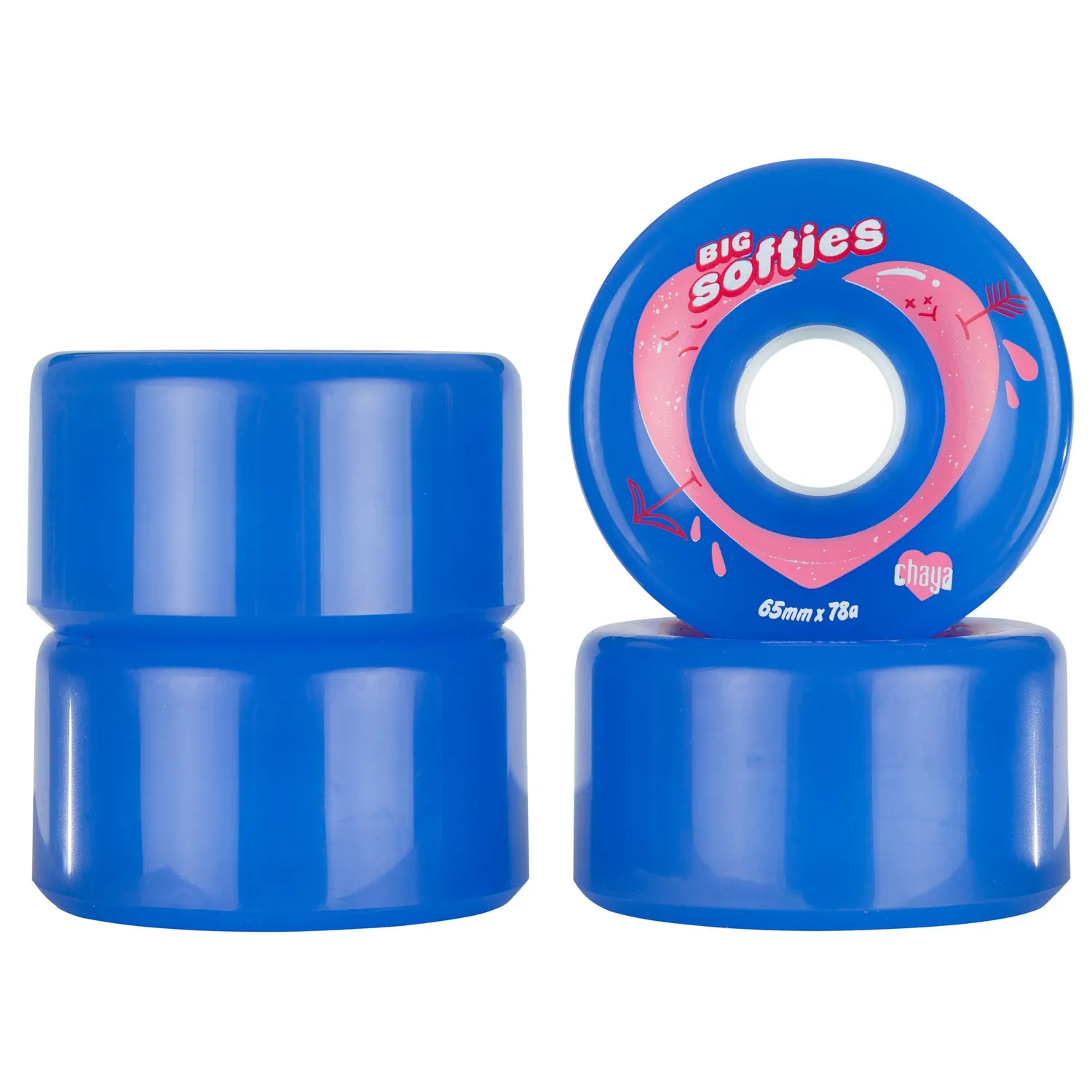 Chaya Big Softies Clear Blue hjul 4-pak 78A