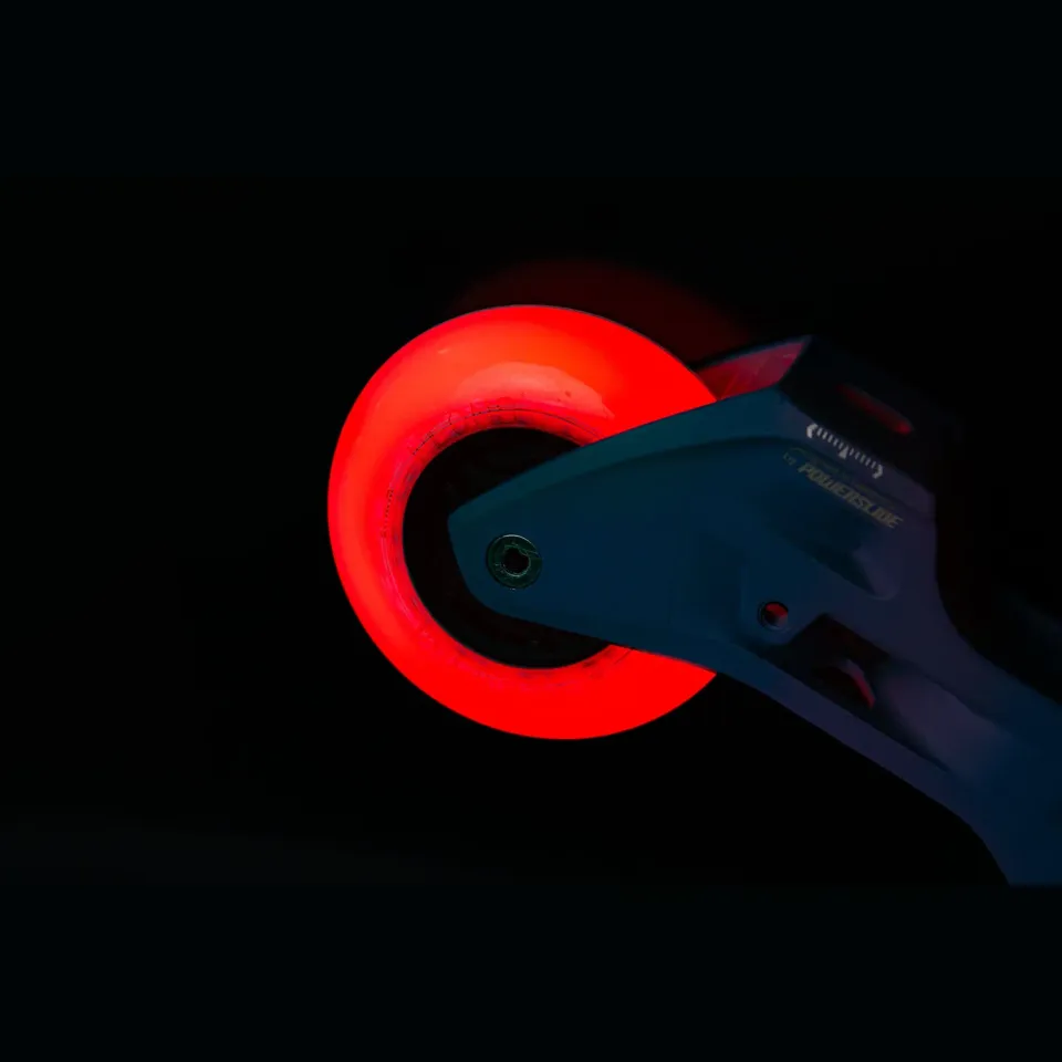 Powerslide Neons 80/85A inlinerhjul rød 4-pak LED