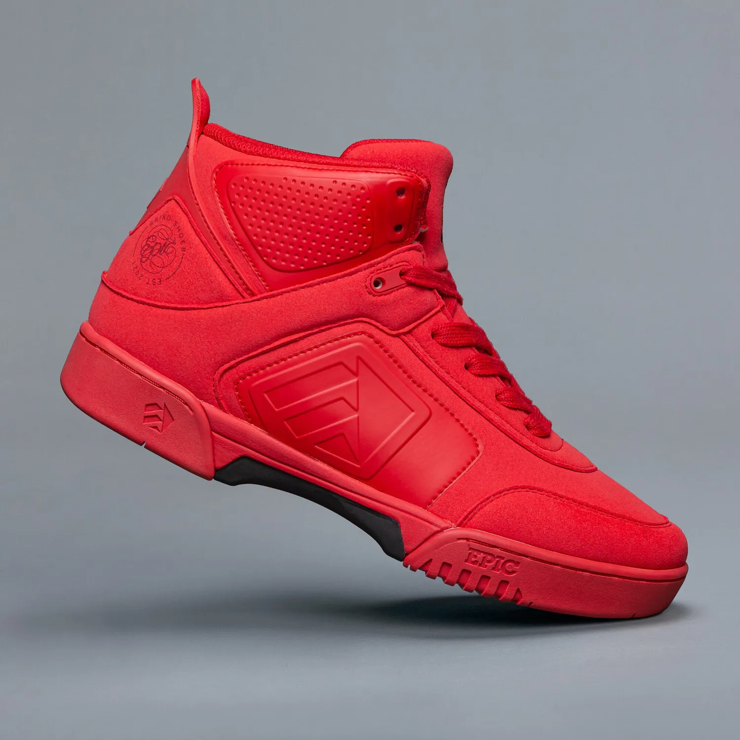 Epic Red Lava grindsko rød hi-top slidstærk