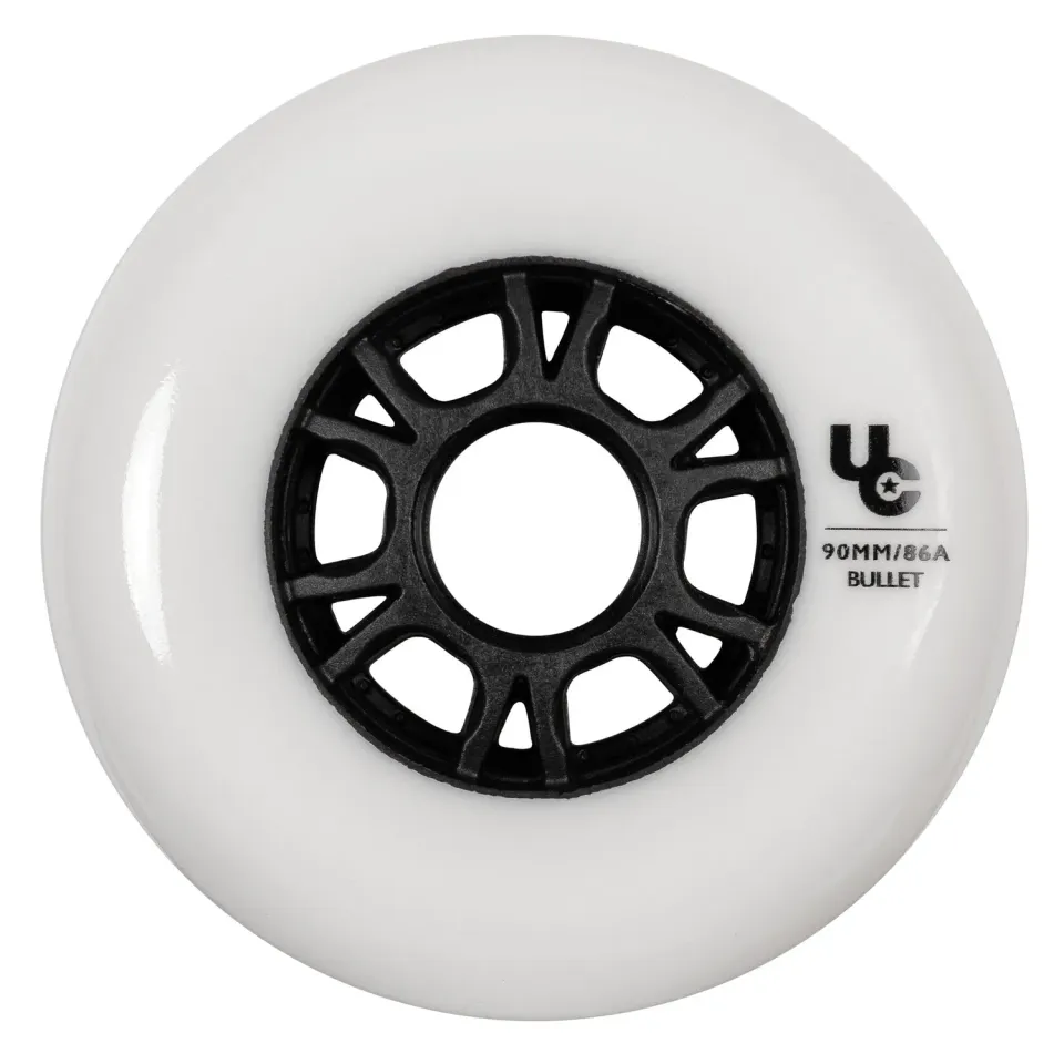 Undercover Team 90mm 86A hjul hvid 4-pak