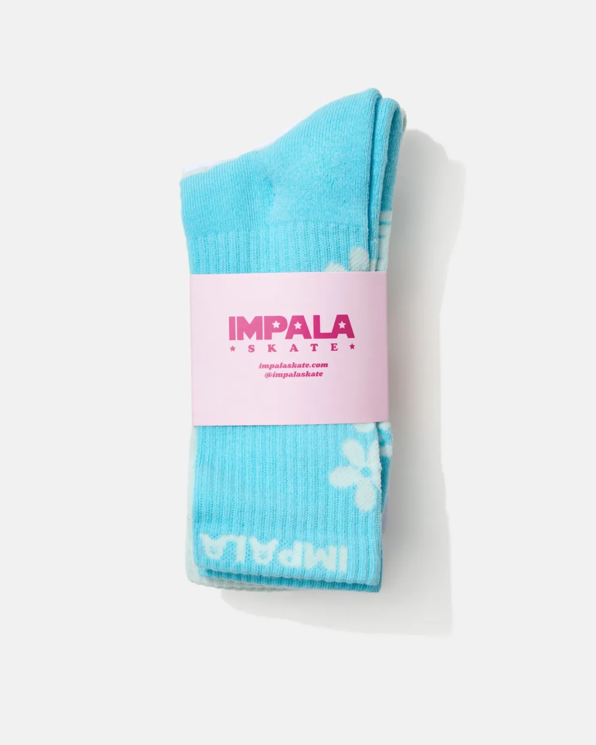 Impala Ditsy Blue skatesokker 3-pak bomuld crew